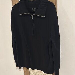 Express Black Zip Up Sweater